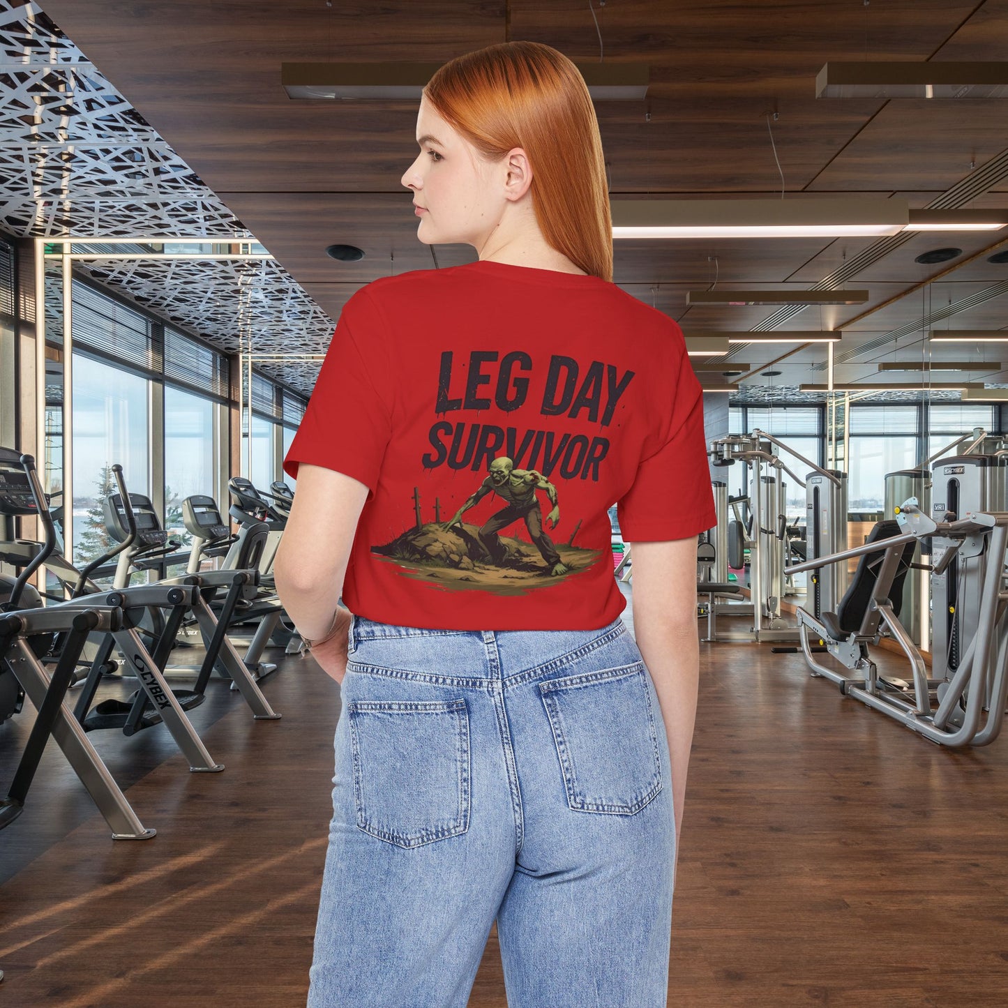 Leg Day Survivor Tee, Fitness Shirt, Workout Apparel, Gym Gift, Unisex Graphic Tee
