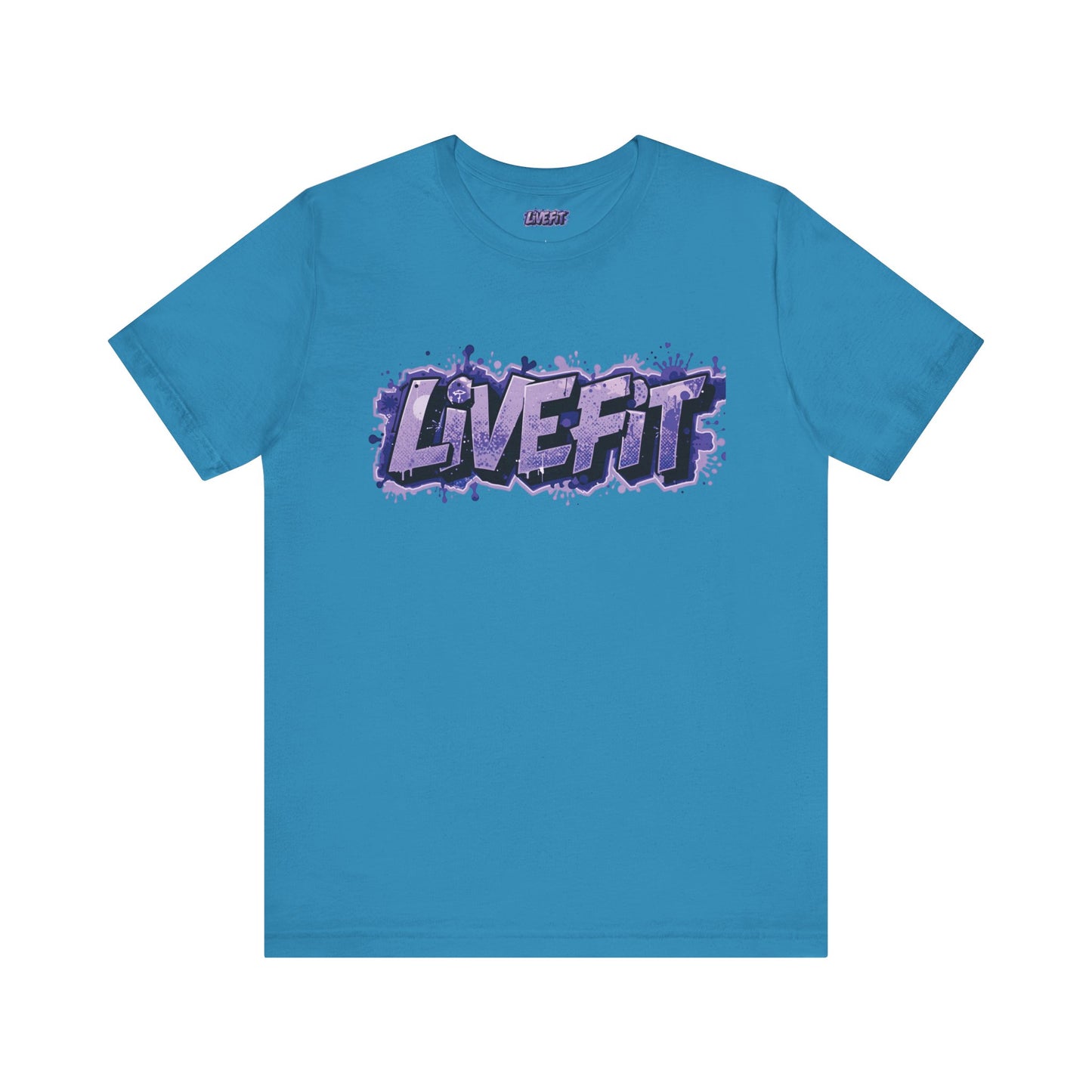 Live Fit Unisex Tee - Fitness Shirt - Motivational Graphic Tee - Workout Apparel - Casual Wear - Gift for Gym Lovers - Active Lifestyle -