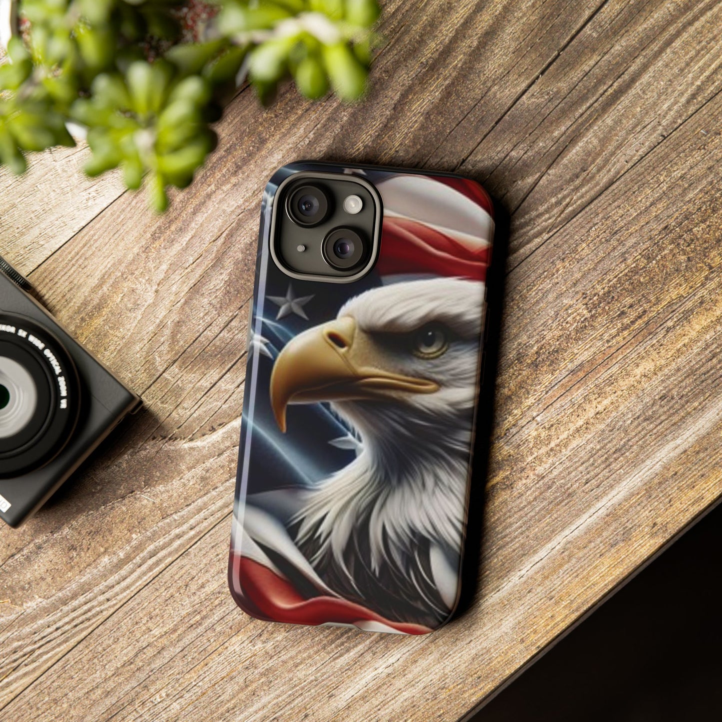 Patriotic Eagle Phone Case | Tough Cases for Nature Lovers, Gift for Veterans, Independence Day, Memorial Day