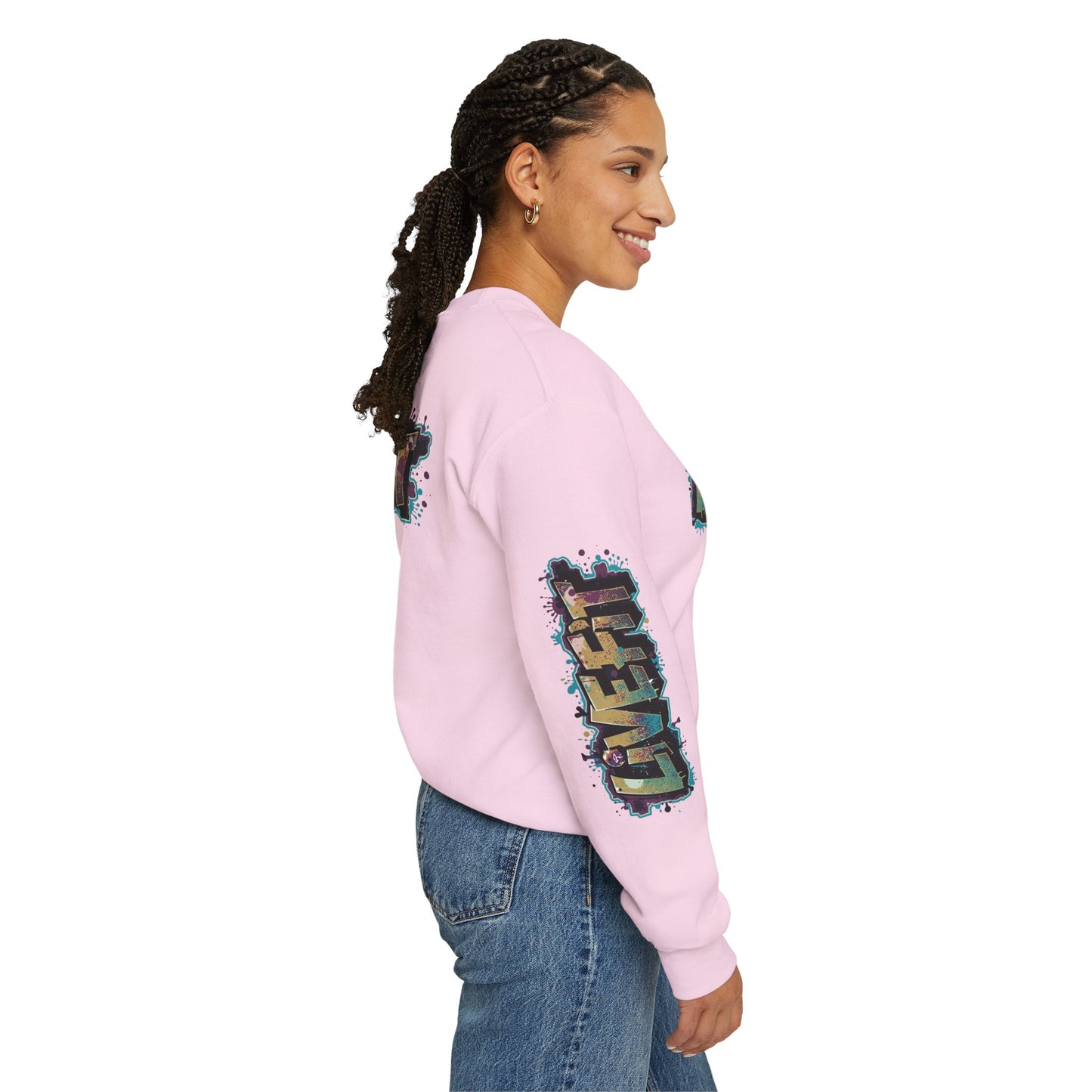 Live Fit Crewneck Sweatshirt - Trendy Fitness Apparel - Unisex Casual Wear - Sports Gift - Workout Fashion - Street Style Sweatshirt -