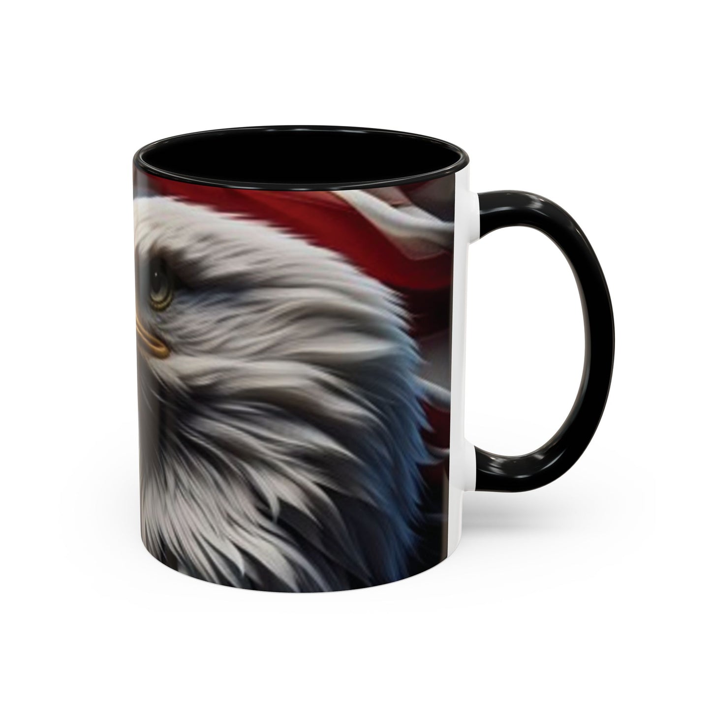 Patriotic Eagle Coffee Mug, 11oz & 15oz, US Flag Mug, Gift for Veterans, Independence Day Decor, Americana Drinkware