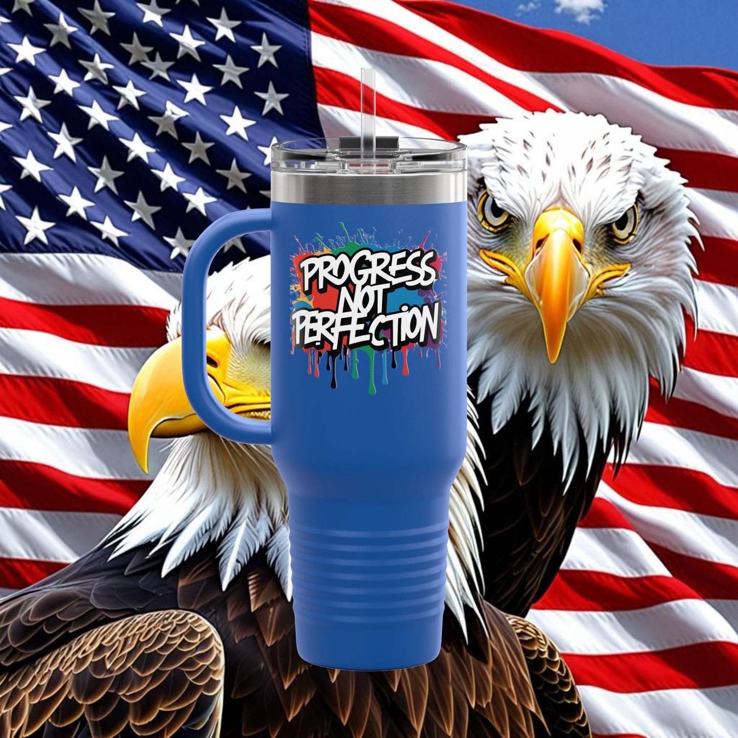 💥Inspirational 💥 Vibrant 💥 Durable 💥 Stainless Steel 💥 Insulated 💥 Travel Mug-Tumbler 💥 40oz 💥 Leak-Proof Lid 💥 8 Different Colors To Choose From 💥 Motivation On The Move 💥