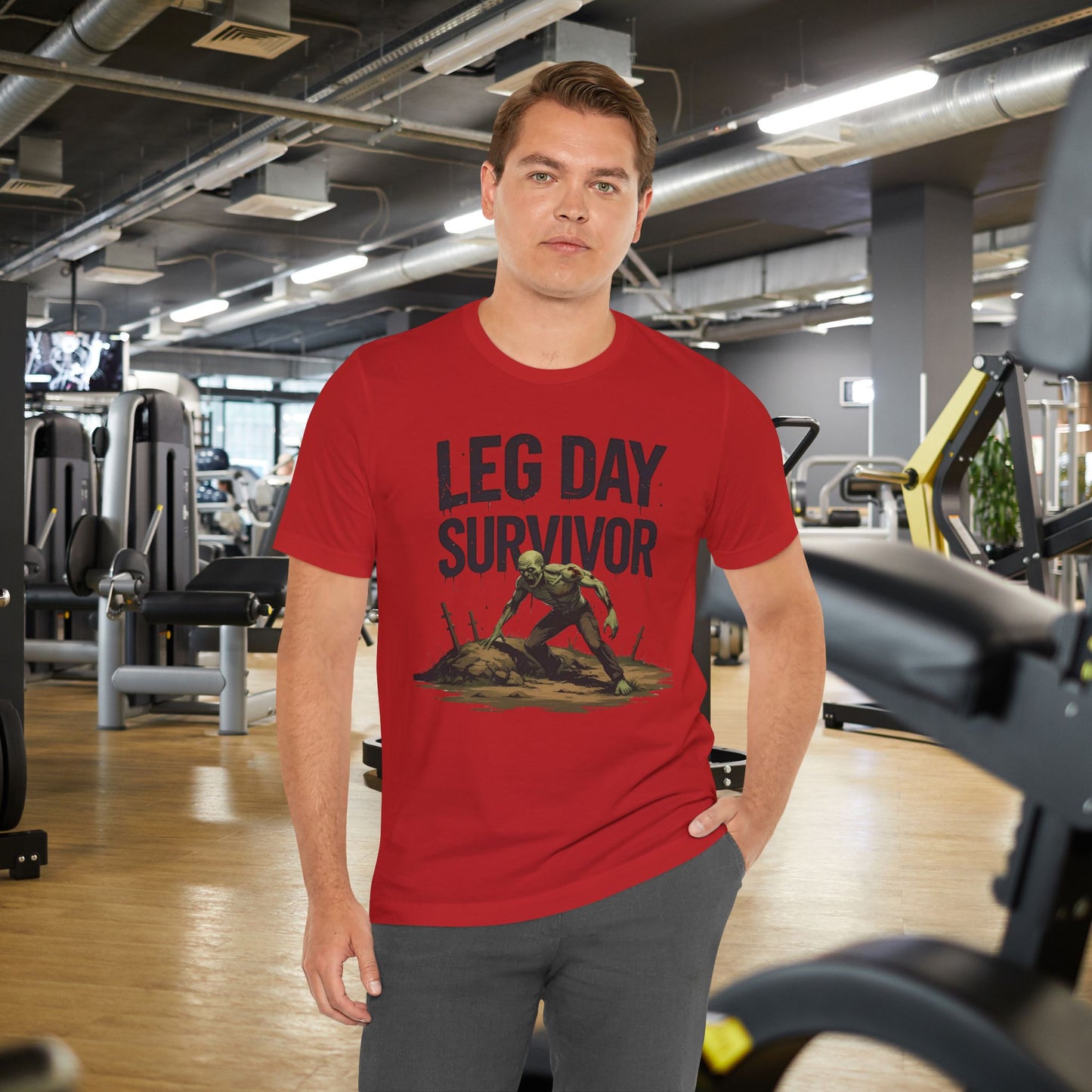 Leg Day Survivor Tee, Fitness Shirt, Workout Apparel, Gym Gift, Unisex Graphic Tee