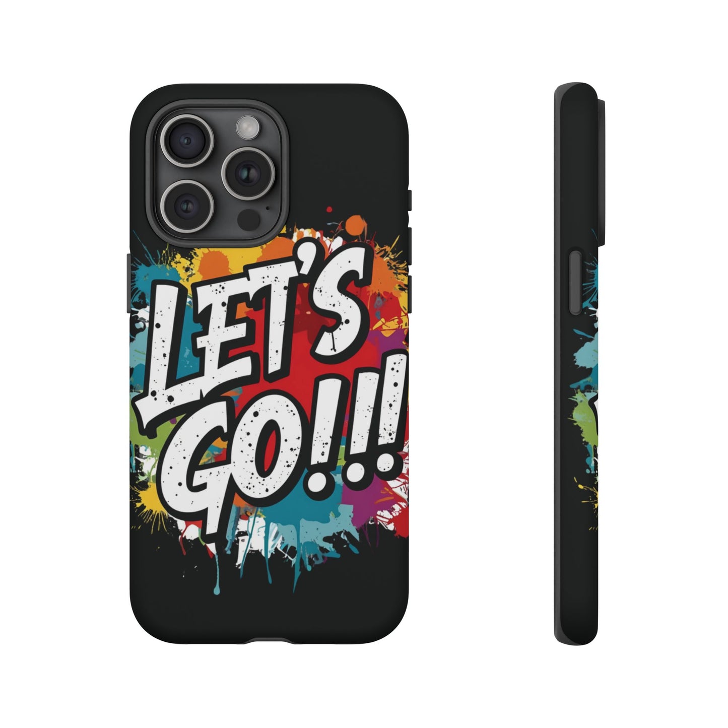 π₯Phone Case π₯ Colorful π₯ Let's Go! π₯ Tough Phone Case π₯ Vibrant Design π₯ iPhones 15 & 16 π₯ Birthday Gift π₯