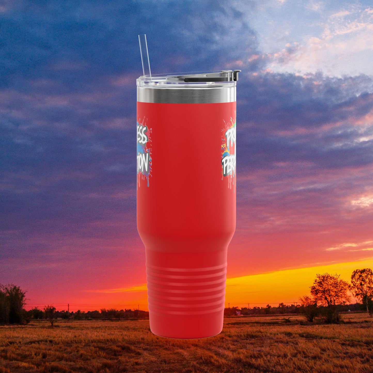 💥Inspirational 💥 Vibrant 💥 Durable 💥 Stainless Steel 💥 Insulated 💥 Travel Mug-Tumbler 💥 40oz 💥 Leak-Proof Lid 💥 8 Different Colors To Choose From 💥 Motivation On The Move 💥