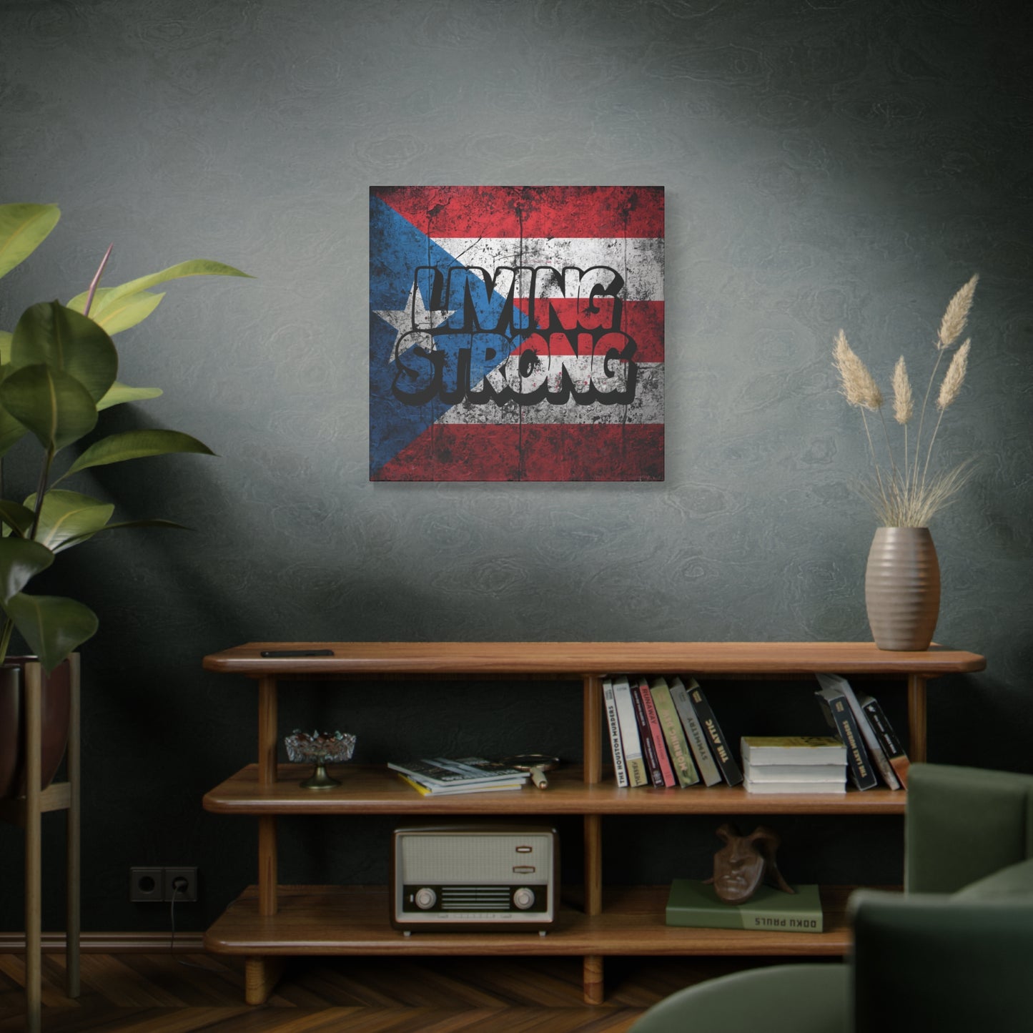 Gallery Wrapped - Puerto Rico Flag - Matte Canvas Wall Art - Inspirational Decor - Home Wall Decor -