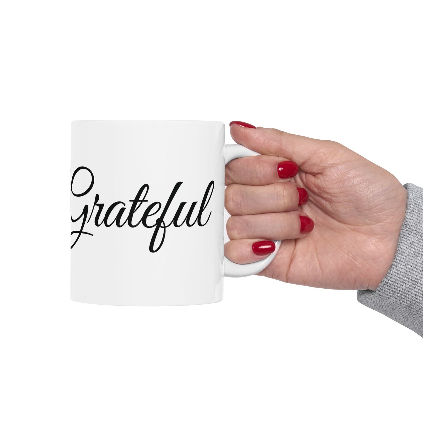 Grateful Graphic Mug - Perfect Gift for Thanksgiving or any holiday or special occasion - Inspirational Coffee Mug - Thanksgiving Decor - Holiday Celebration Gift - Appreciation Gift - Christmas Gift -