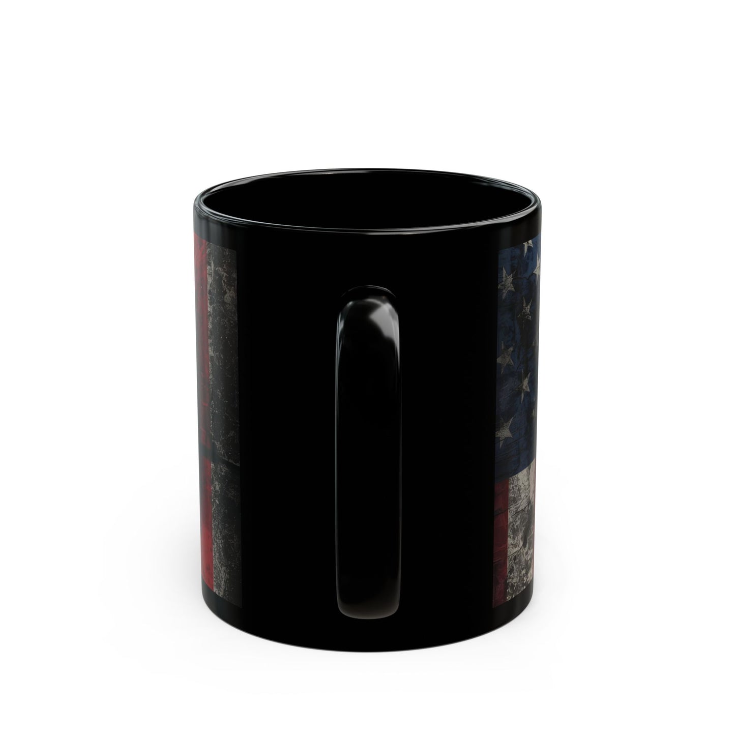 Motivational Black Mug - Stronger Than Yesterday - Coffee Lover Gift, Fitness Enthusiast Mug, Patriotic Décor, Inspirational