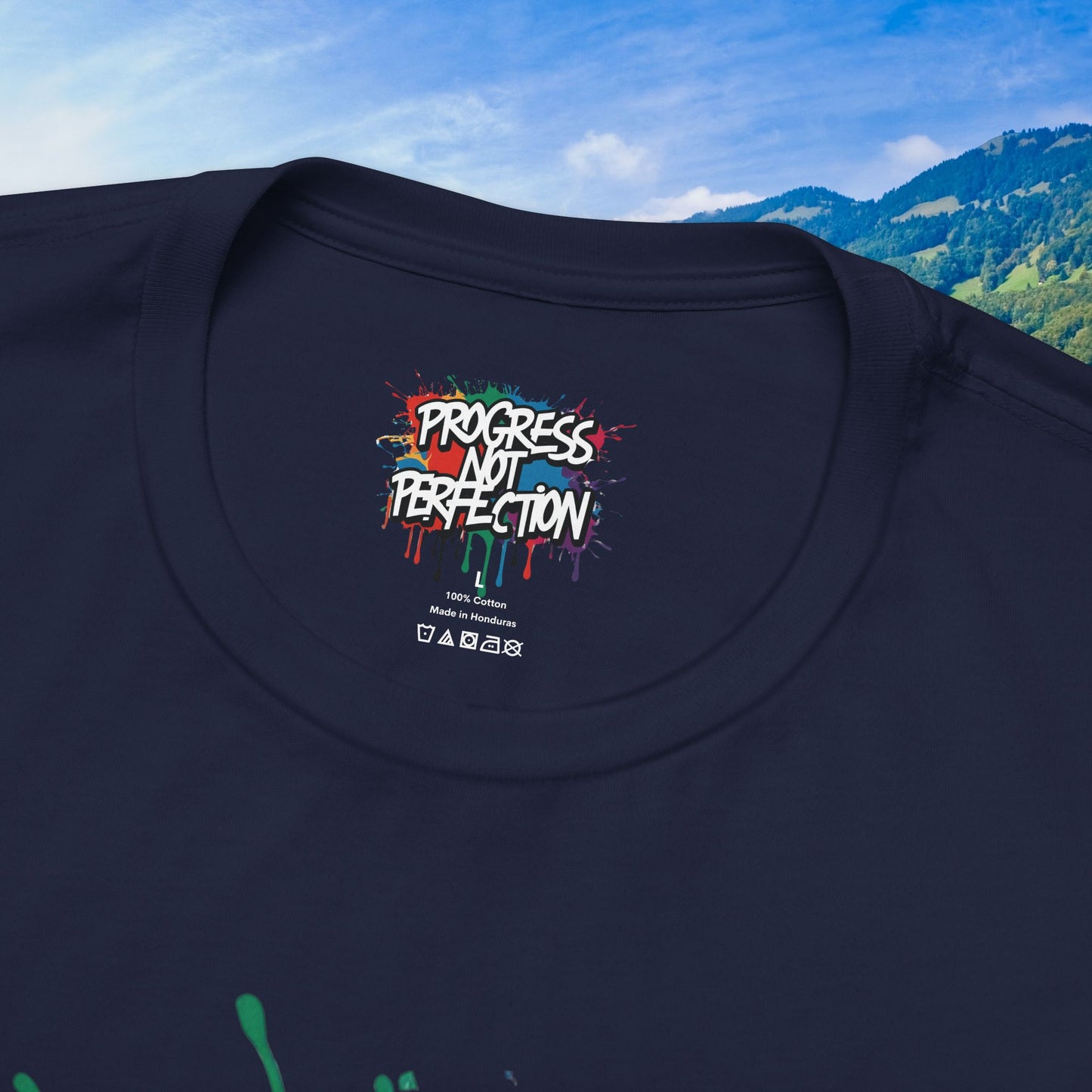 💥 Vibrant 💥 Eye-catching 💥 Motivational 💥 All Over Print 💥 Unisex T-shirt 💥 Progress Not Perfection 💥 Art-Inspired 💥 Apparel 💥 Sizes XS x 4XL 💥