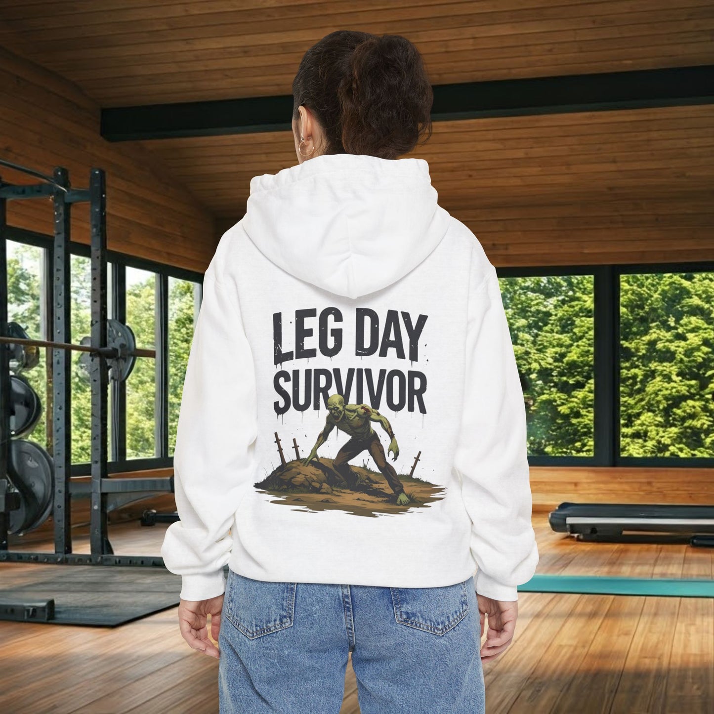 Leg Day Survivor Hoodie, Unisex Fitness Apparel, Gym Lover Gift, Workout Hoodie, Funny T-Shirt Alternative