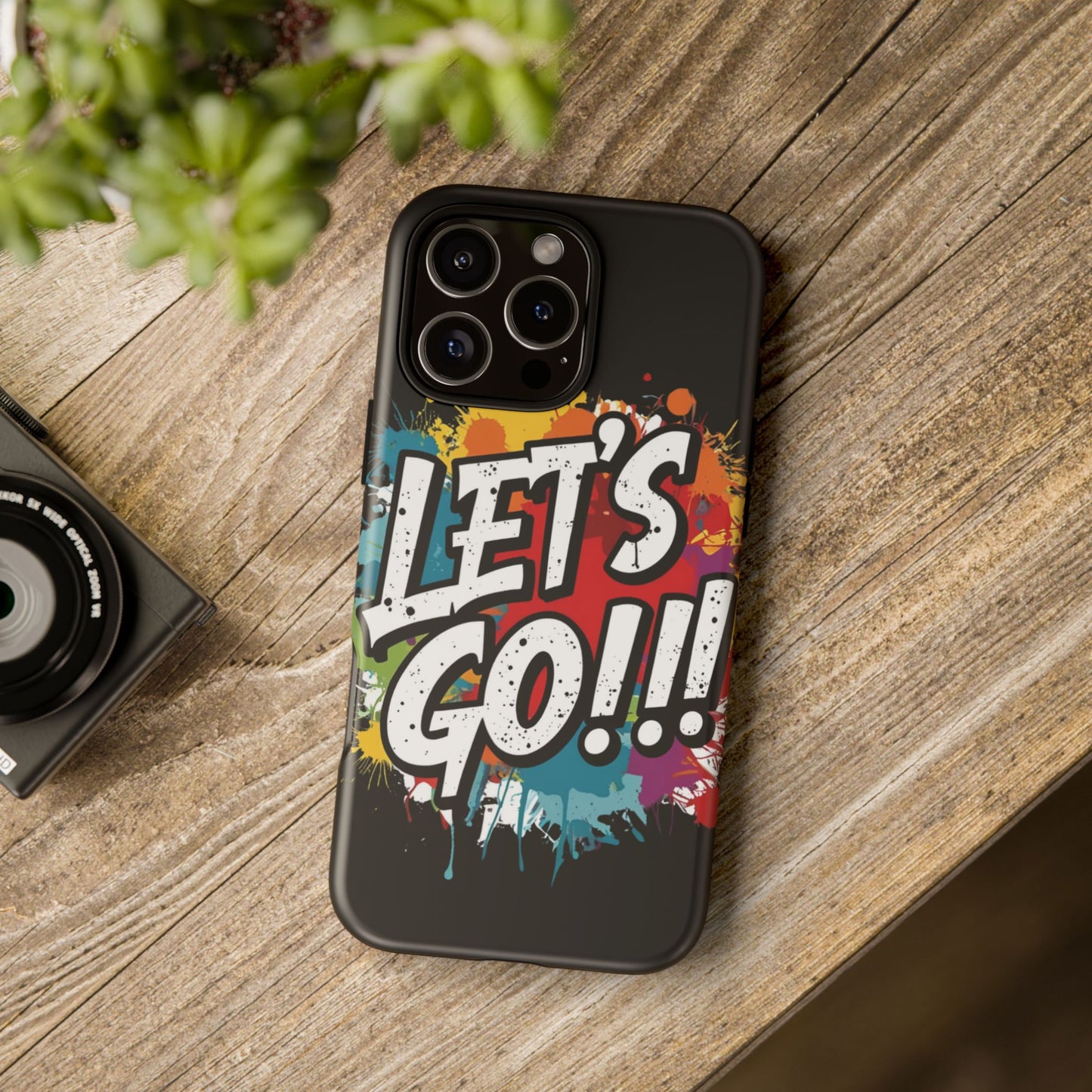 π₯Phone Case π₯ Colorful π₯ Let's Go! π₯ Tough Phone Case π₯ Vibrant Design π₯ iPhones 15 & 16 π₯ Birthday Gift π₯