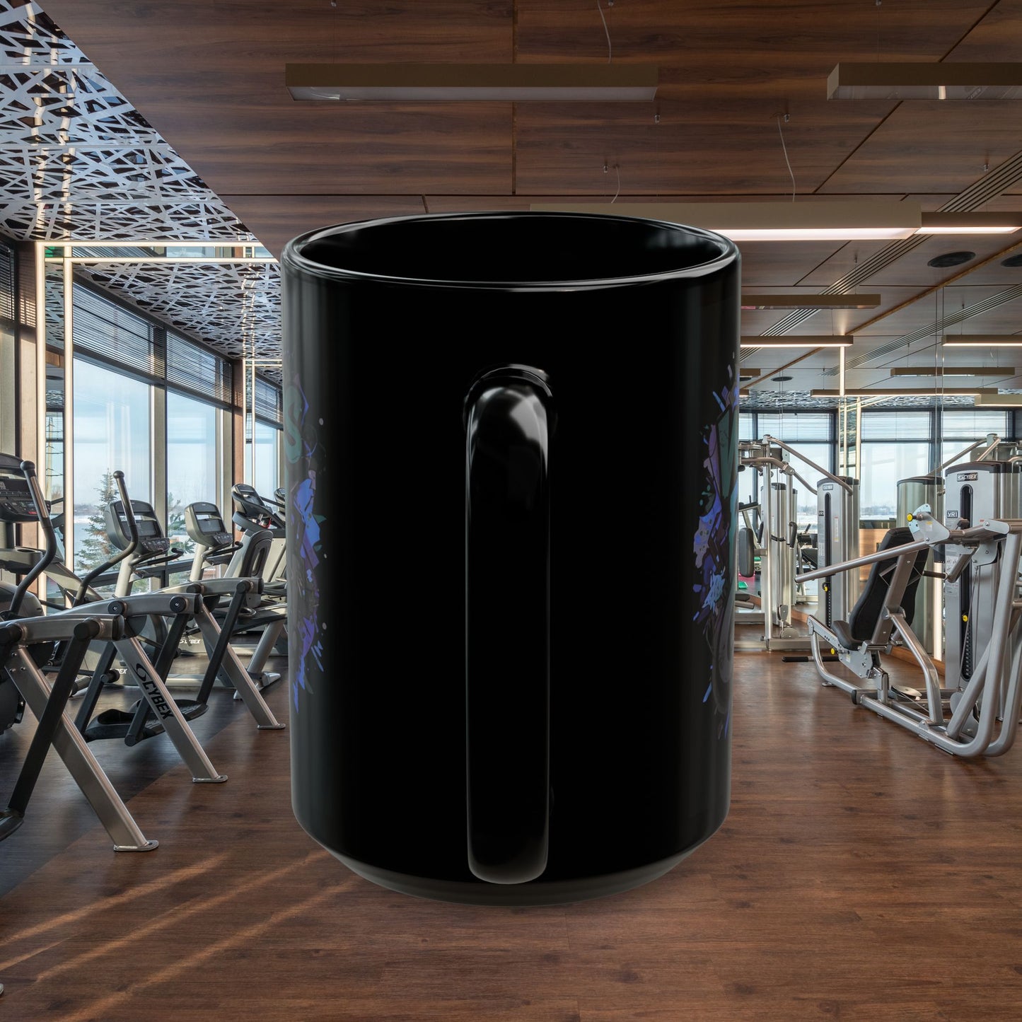 Motivational Black Mug for Winners, Gym Coffee Cup, Inspirational Gift, Home Office Decor, Unique Beverage Container