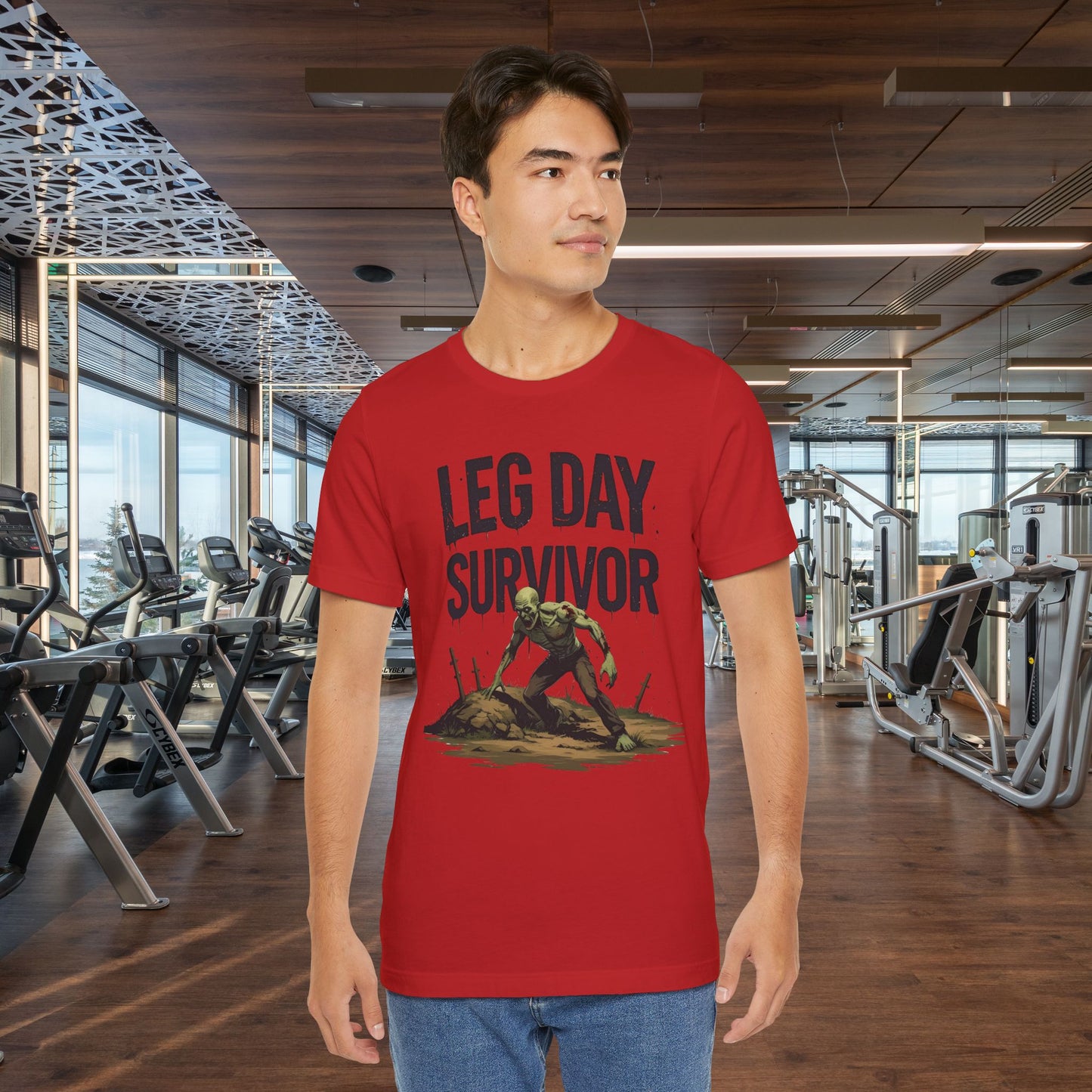 Leg Day Survivor Tee, Fitness Shirt, Workout Apparel, Gym Gift, Unisex Graphic Tee