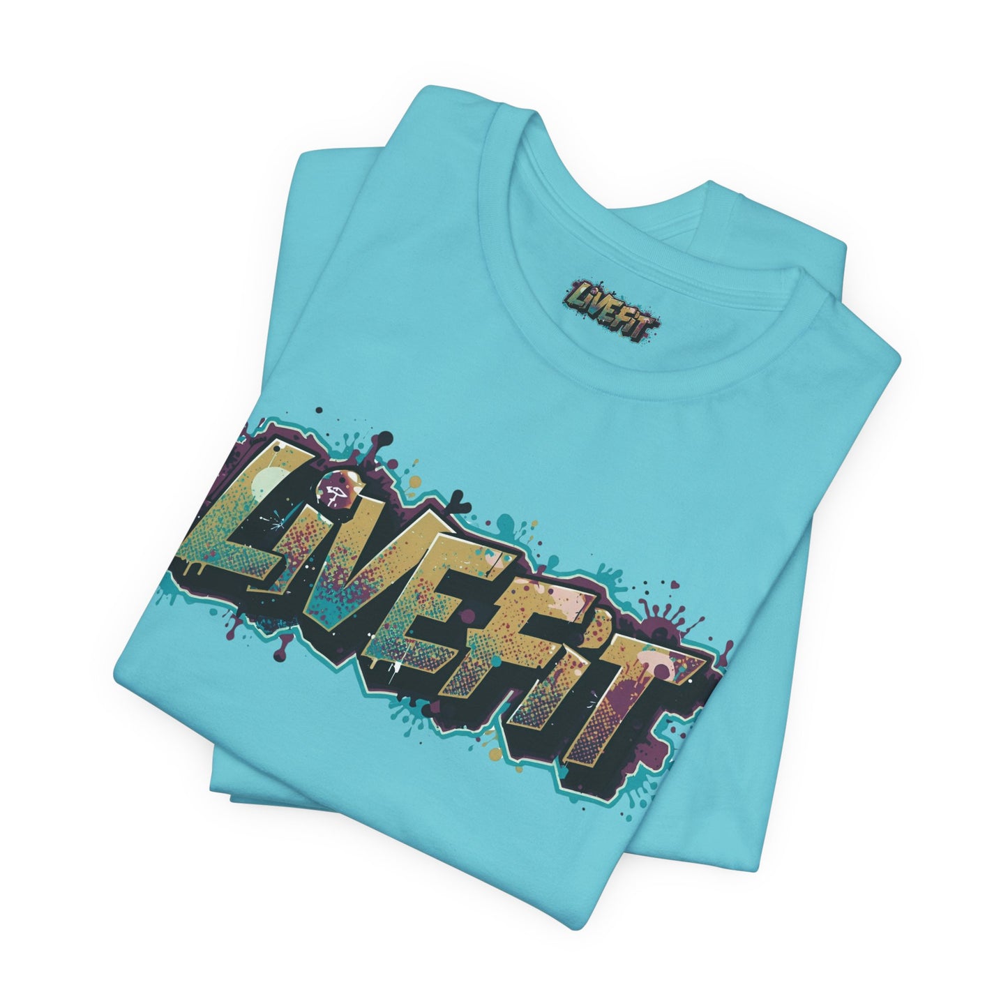 LIVE FIT Graphic Fitness Tee - Motivational Workout Apparel
