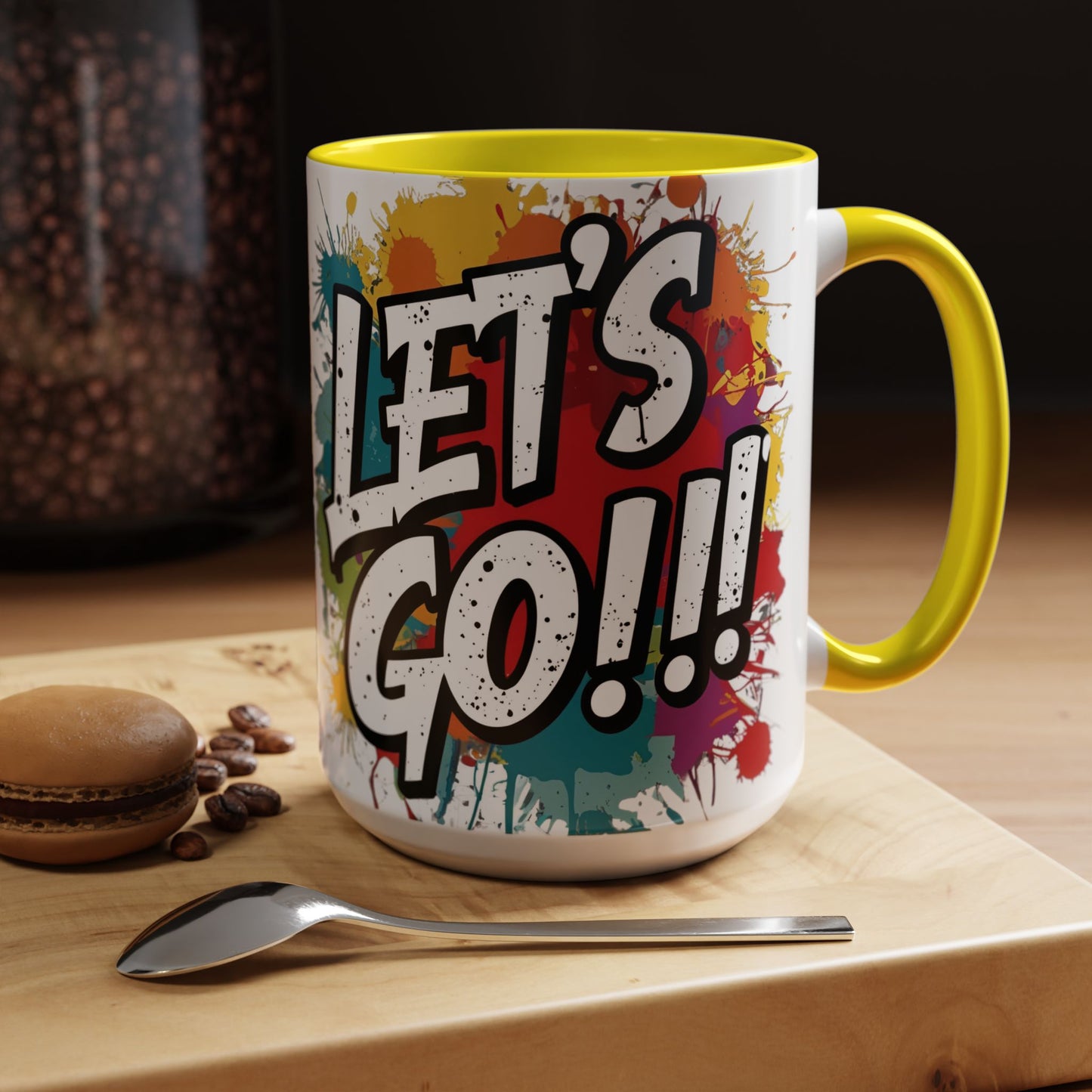 💥Vibrant 💥 Motivational 💥 Ceramic 💥 Coffee Mug 💥 Let's Go! 💥 Never or Now💥 Sizes 11oz 15oz💥 8 Different Colors To Choose From💥