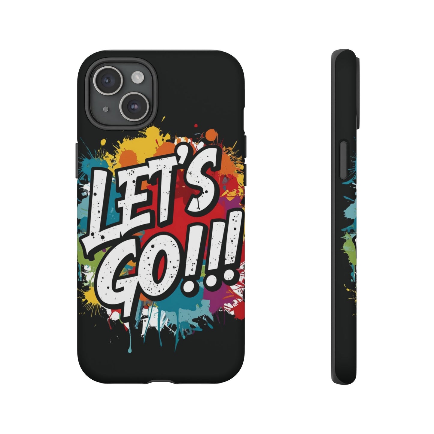 π₯Phone Case π₯ Colorful π₯ Let's Go! π₯ Tough Phone Case π₯ Vibrant Design π₯ iPhones 15 & 16 π₯ Birthday Gift π₯