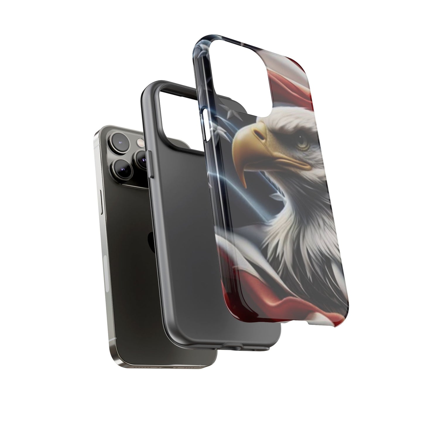Patriotic Eagle Phone Case | Tough Cases for Nature Lovers, Gift for Veterans, Independence Day, Memorial Day
