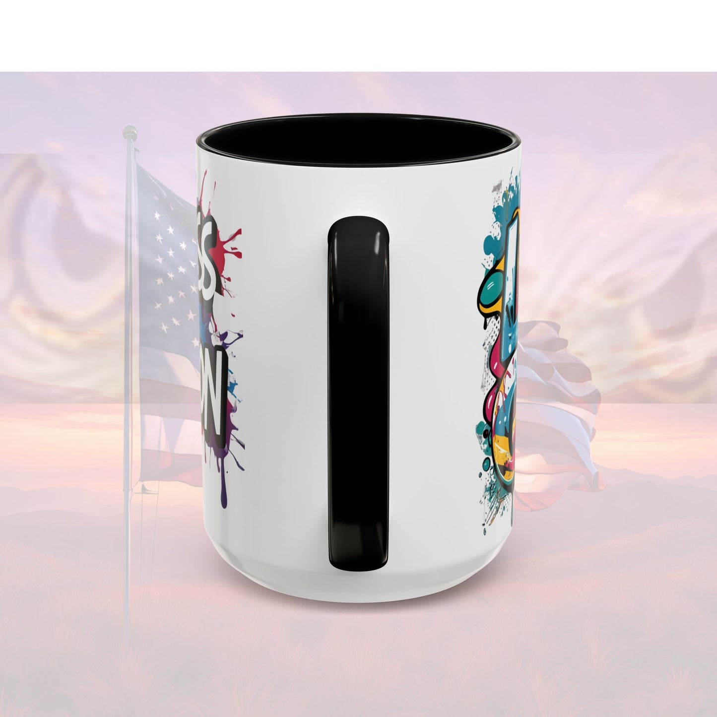 Vibrant Ceramic Mug Inspirational Let's Go! Graffiti Mug Coffee Mug Progress Not Perfection Sizes 11oz & 15oz Birthday Gift Graduation Gift 8 Different Color Options