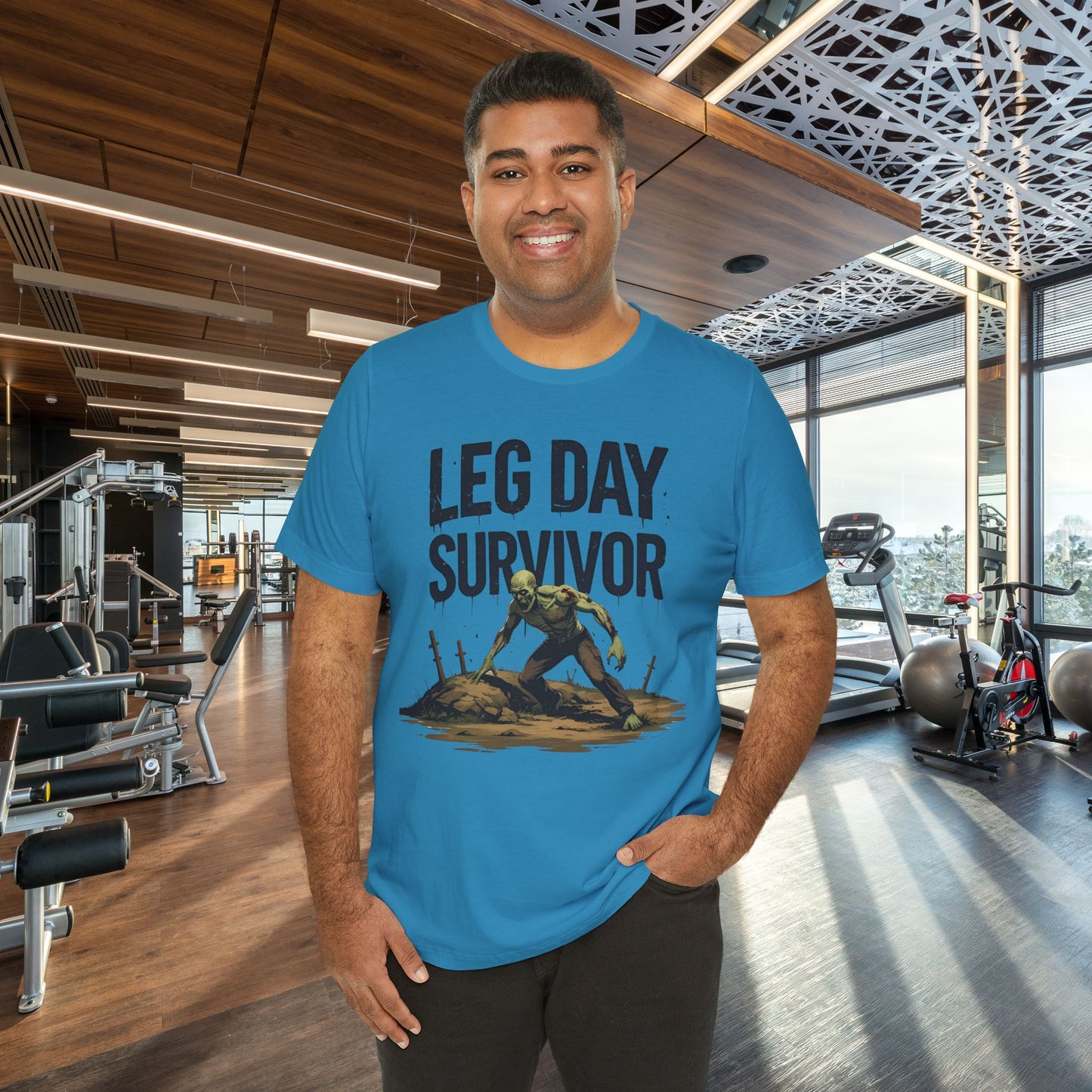 Leg Day Survivor Tee, Fitness Shirt, Workout Apparel, Gym Gift, Unisex Graphic Tee