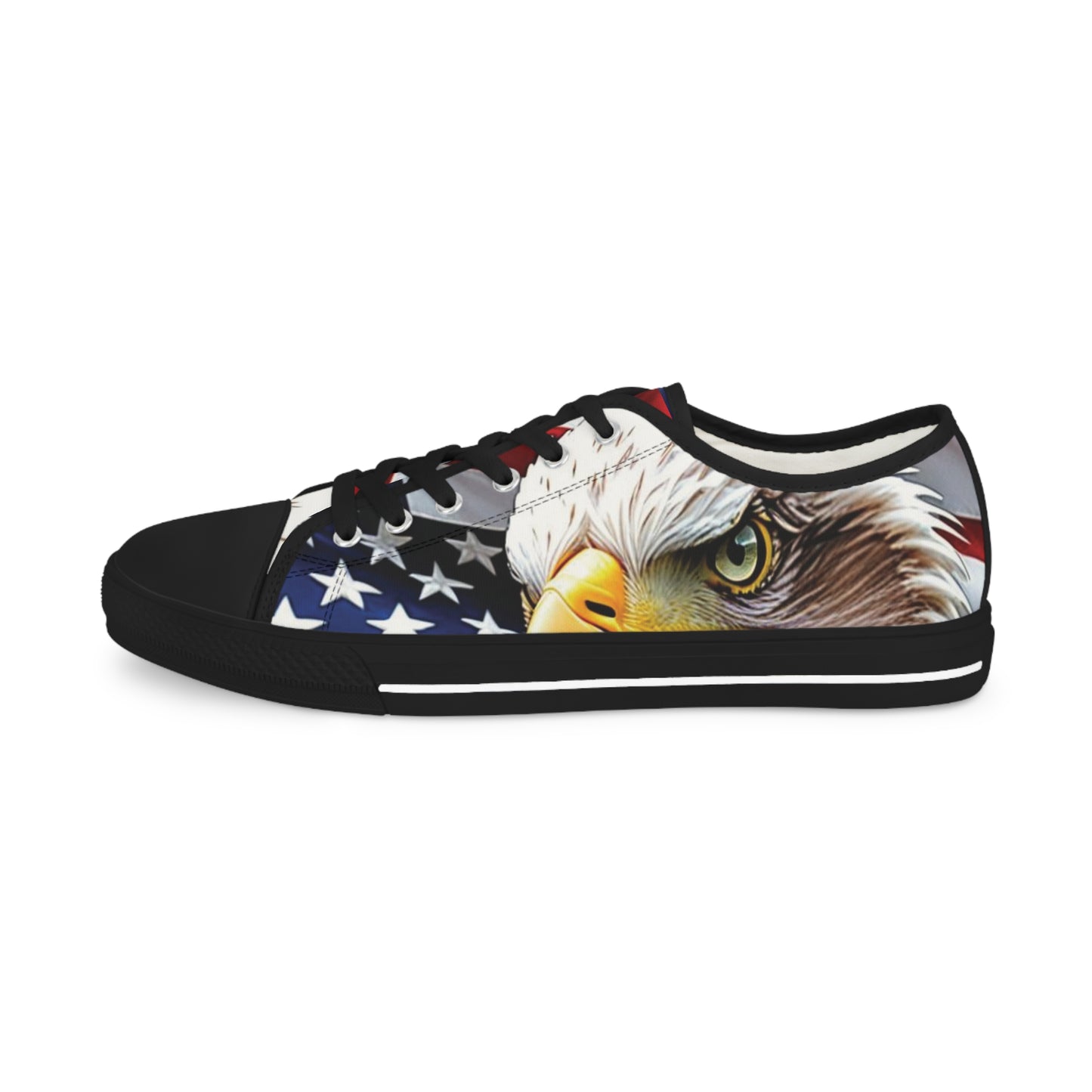 Unisex Sneakers - USA American Flag Patriotic Bald Eagle Design