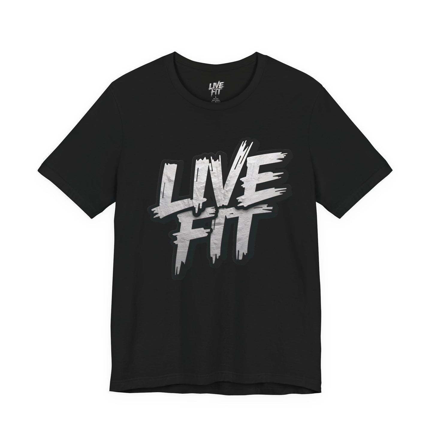 LIVE FIT Unisex Jersey Tee - Fitness Shirt - XS - 4XL - Workout Apparel - Motivational T-Shirt - Casual Wear - Gift for Fitness Enthusiasts