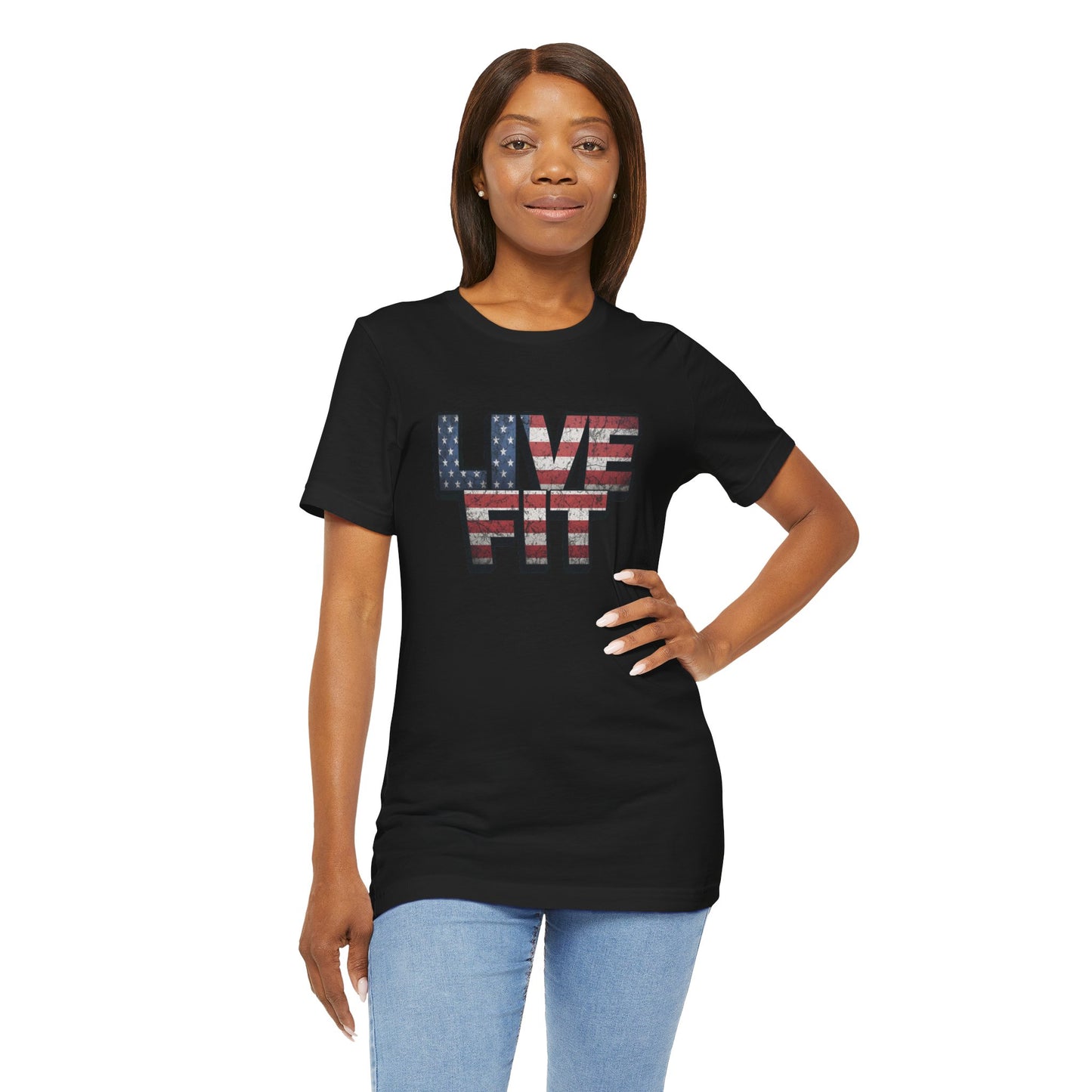 Unisex Graphic Tee - Patriotic Tee - American Flag - Red White Blue - Fitness Shirt - Workout Top - Casual Apparel for Independence Day - XS-4XL -