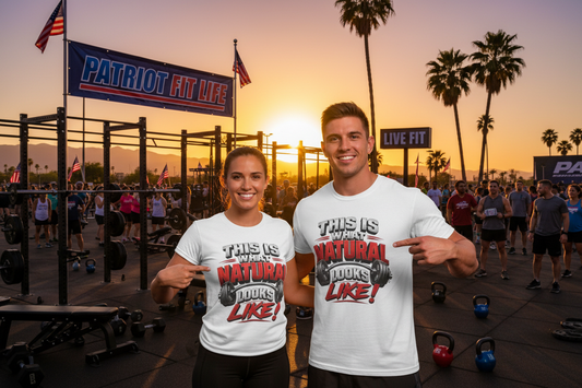Natural Strength Gym T-Shirt | This Is What Natural Looks Like Tee
