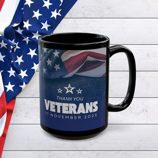 Veterans Day - Thank You Mug β American Flag Tribute (11oz/15oz)