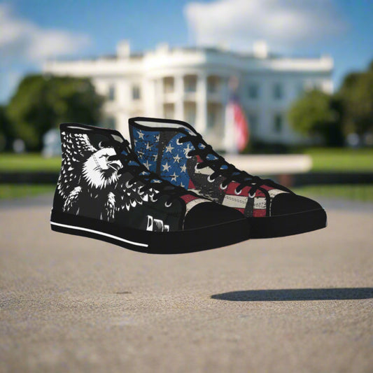 π₯ High-Top Sneakers π₯ USA π₯ Red White & Blue π₯ Eagle Design π₯ Sizes US 5 - 14 π₯