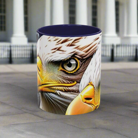 Patriotic Coffee Mug - American Flag Design - 11oz/15oz - 4th of July Gift