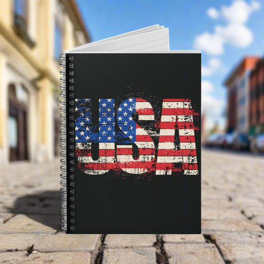 π₯ Spiral Notebook π₯ USA Pride π₯ Red White and Blue π₯ Ruled Line π₯