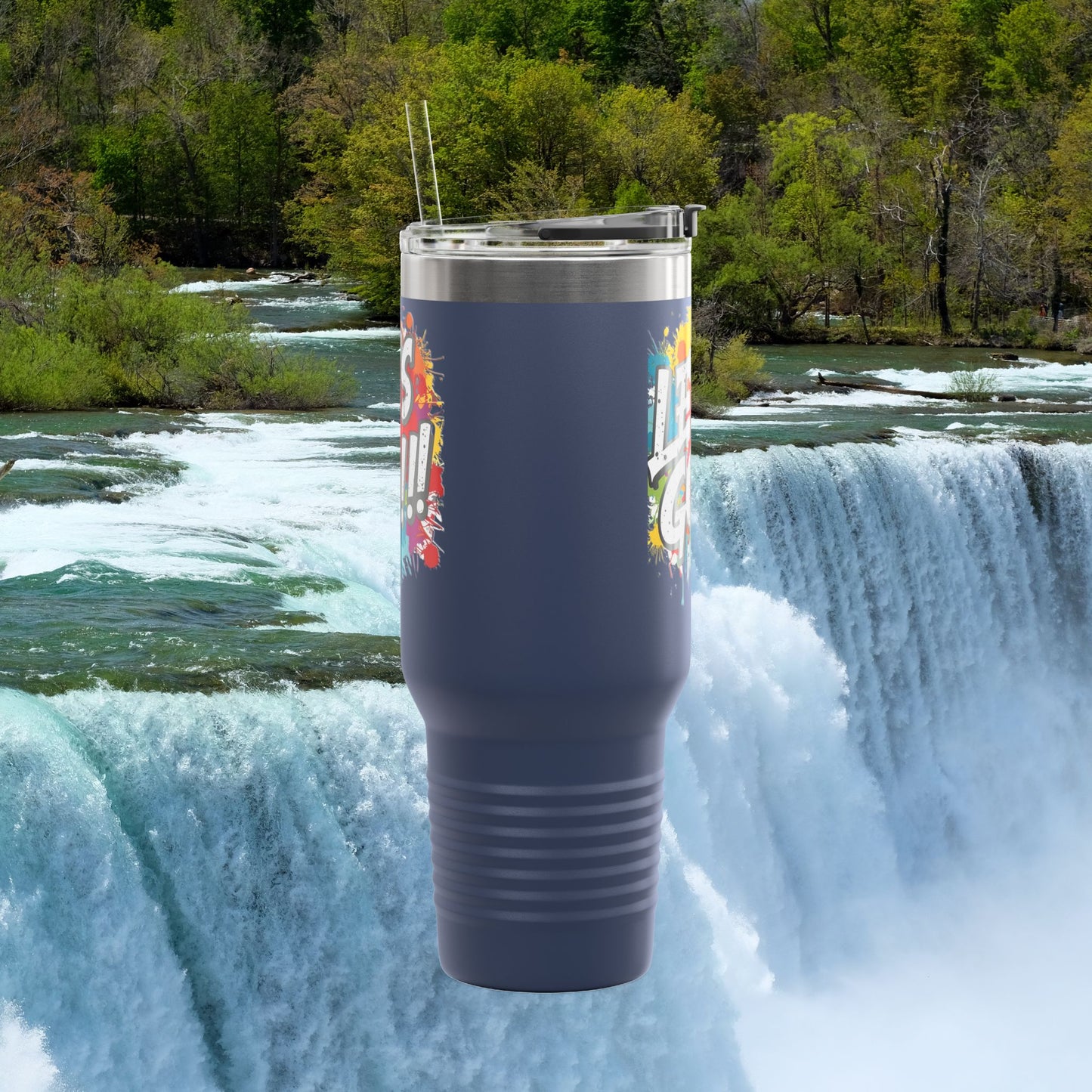 💥 Vibrant   💥 Stylish    💥 Motivational     💥 Insulated   💥 Stainless Steel   💥 Travel Mug  40oz    💥  Let's Do This!  💥 Inspiring Print   💥 Hot or Cold   💥 Birthday Gift 💥 Holiday Gift   💥Graduation Gift   💥 Dishwasher Safe Top Rack 💥