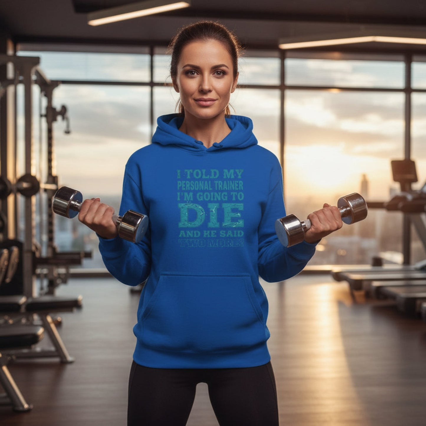 I Told My Personal Trainer I Was Going To Die And He Said Two More! - Funny Gym Hoodie - XS-3XL
