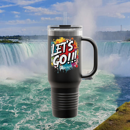 💥 Vibrant   💥 Stylish    💥 Motivational     💥 Insulated   💥 Stainless Steel   💥 Travel Mug  40oz    💥  Let's Do This!  💥 Inspiring Print   💥 Hot or Cold   💥 Birthday Gift 💥 Holiday Gift   💥Graduation Gift   💥 Dishwasher Safe Top Rack 💥