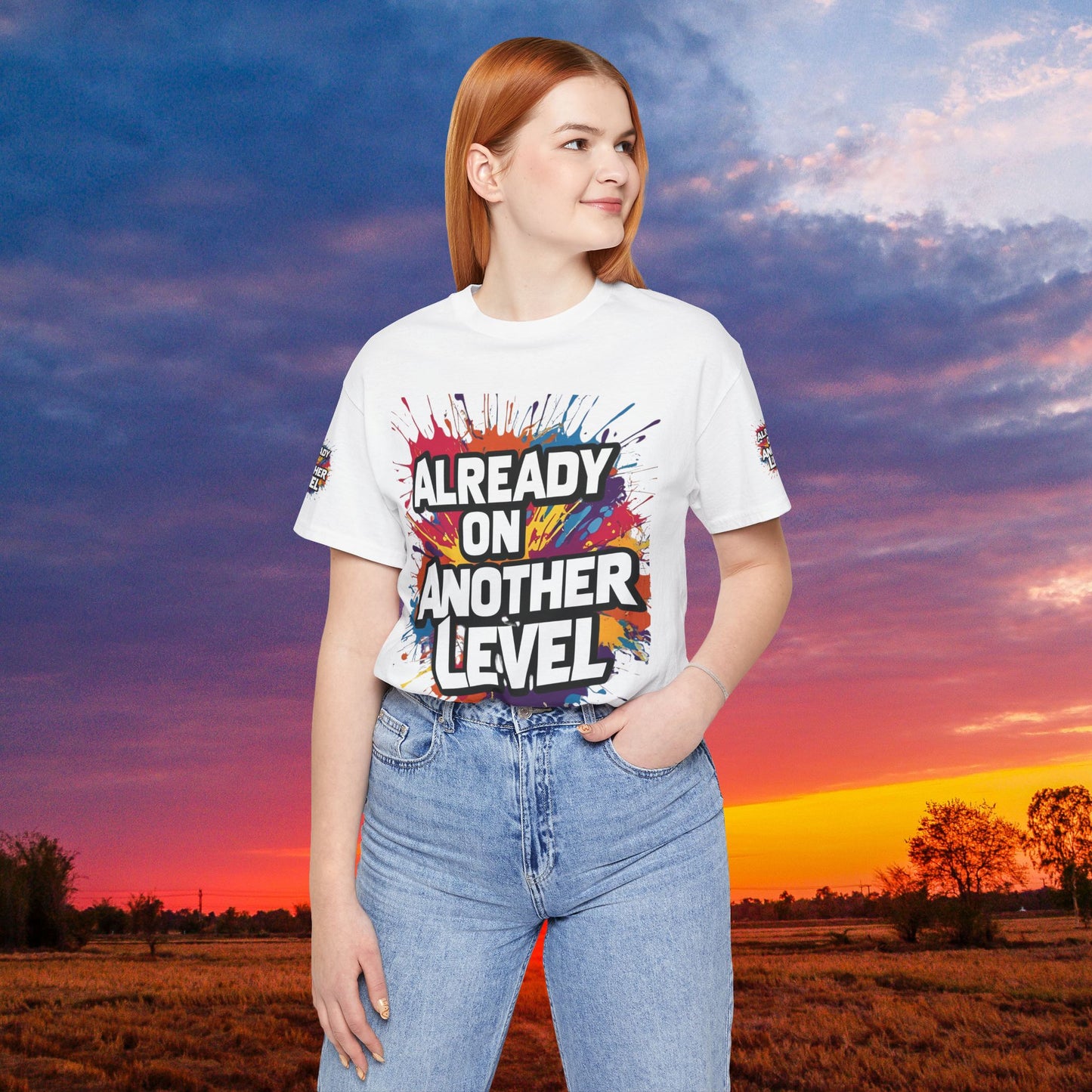 💥 Colorful  💥 Motivation  Tee 💥  'Already on Another Level'  💥 8  Different  Colors  💥 Sizes  XS - 5XL 💥