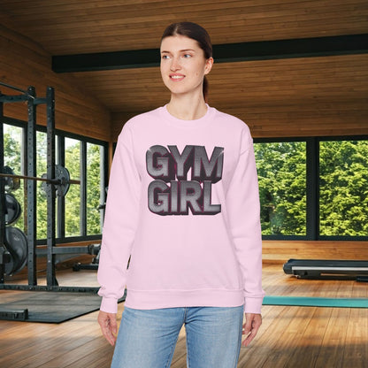 Gym Girl Crewneck Sweatshirt - Stylish Fitness Apparel - Women's Workout Sweatshirt - S-4XL