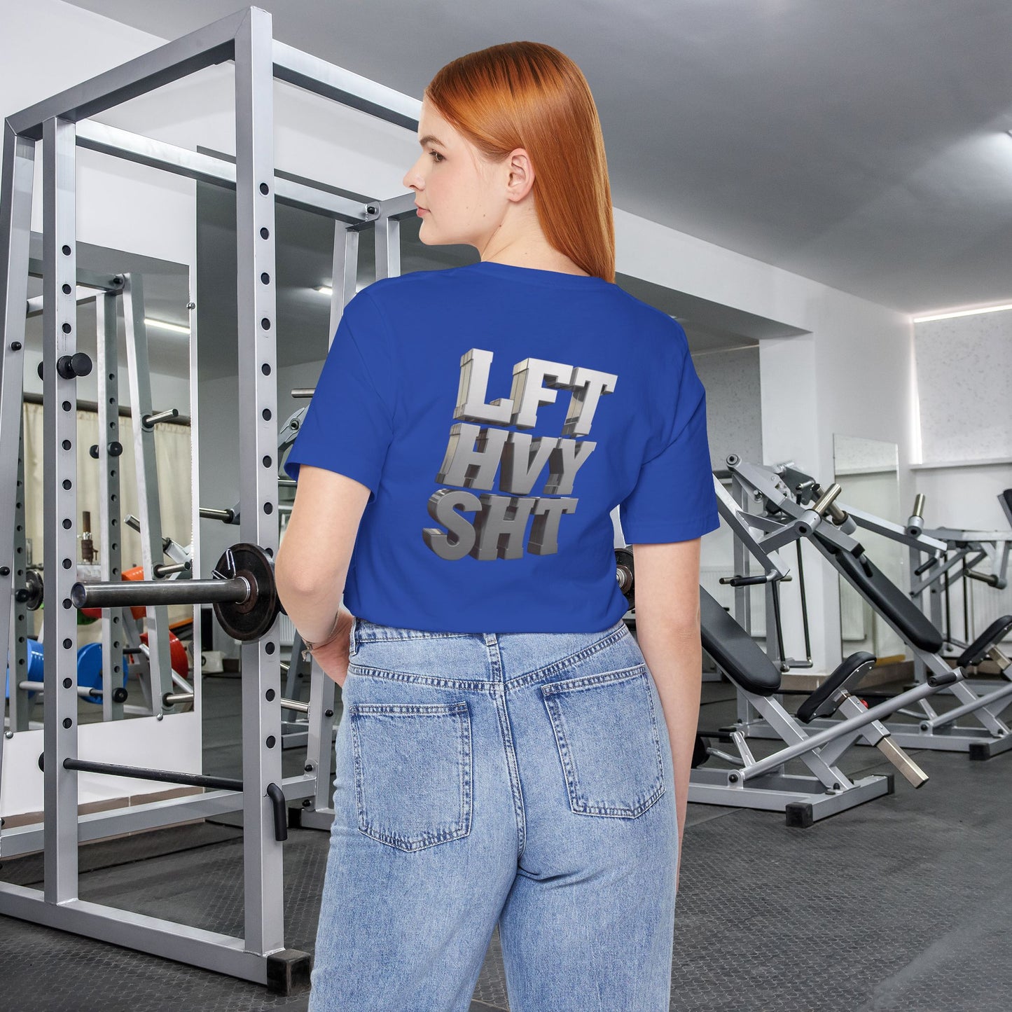Lift Heavy Shit - LFT HVY SHT - 3D Gym T-Shirt - Bold Weightlifting Tee