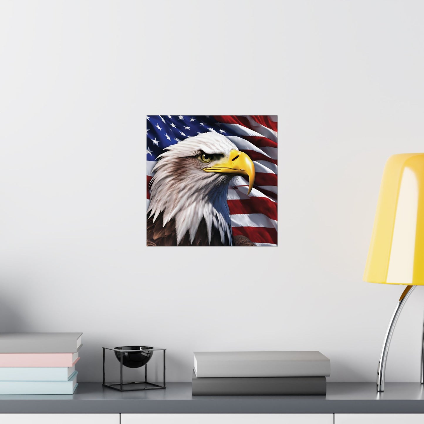 💥 Patriotic 💥 Bald Eagle 💥 Red White & Blue 💥 Wall Art 💥 Matte  💥 Vertical Poster 💥