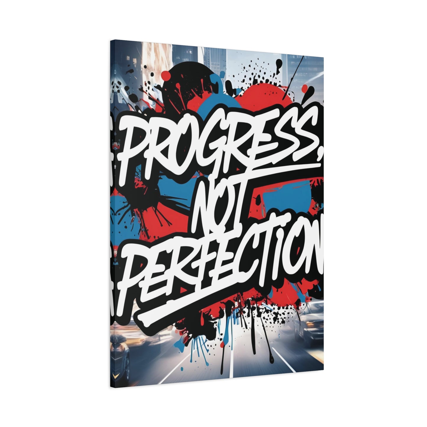 💥 Motivational 💥 Uplifting 💥 Canvas Art  💥 Progress Not Perfection Print  💥 Positive Vibe Décor  💥 Eco-Friendly  UL- Certified  Inks 💥 Gift  Giving 💥 Horizontal Is In A Different Listing 💥