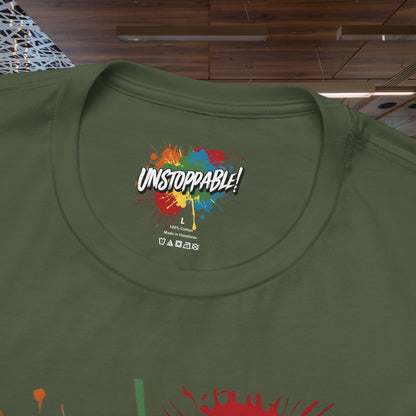 Unstoppable Design Tee - Vintage  Retro  Unisex  Tee - Classic  T-Shirt - Graphic Tee - Casual  Shirt - Short  Sleeve  Shirt