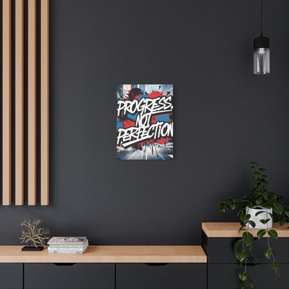 💥 Motivational 💥 Uplifting 💥 Canvas Art  💥 Progress Not Perfection Print  💥 Positive Vibe Décor  💥 Eco-Friendly  UL- Certified  Inks 💥 Gift  Giving 💥 Horizontal Is In A Different Listing 💥