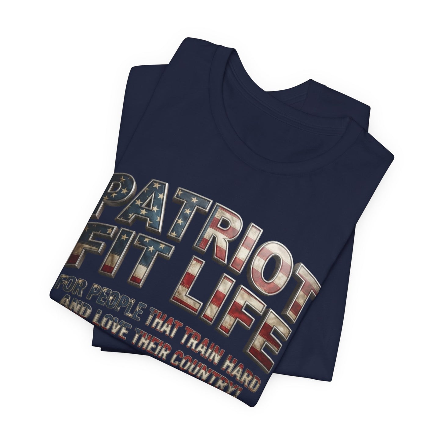 Patriot Fit Life Tee — American Flag Fitness Workout T-Shirt