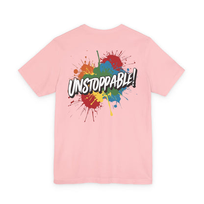 Unstoppable Design Tee - Vintage  Retro  Unisex  Tee - Classic  T-Shirt - Graphic Tee - Casual  Shirt - Short  Sleeve  Shirt