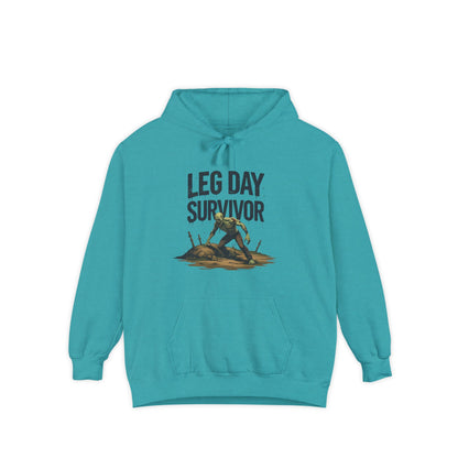 Leg Day Survivor Hoodie, Unisex Fitness Apparel, Gym Lover Gift, Workout Hoodie, Funny T-Shirt Alternative