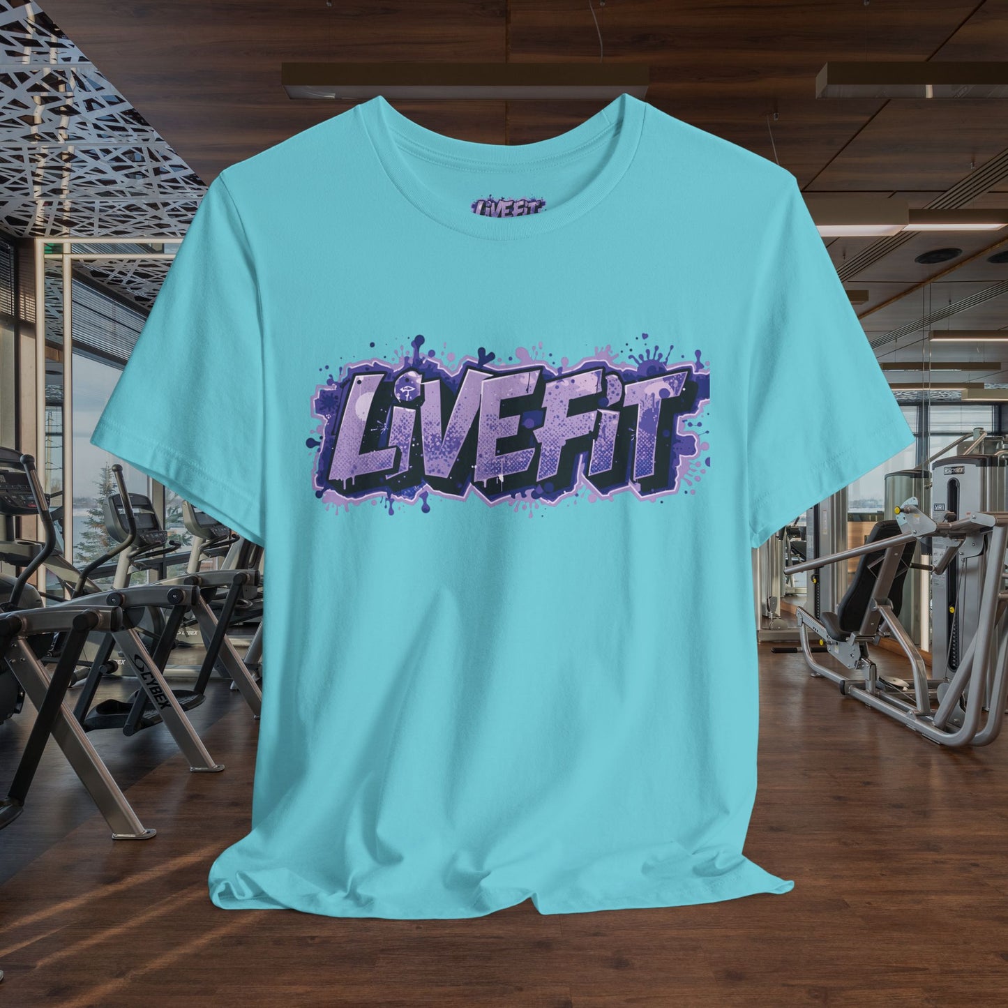 Live Fit Unisex Tee -  Fitness Shirt -  Motivational Graphic Tee -  Workout Apparel -  Casual Wear -  Gift for Gym Lovers -  Active Lifestyle -