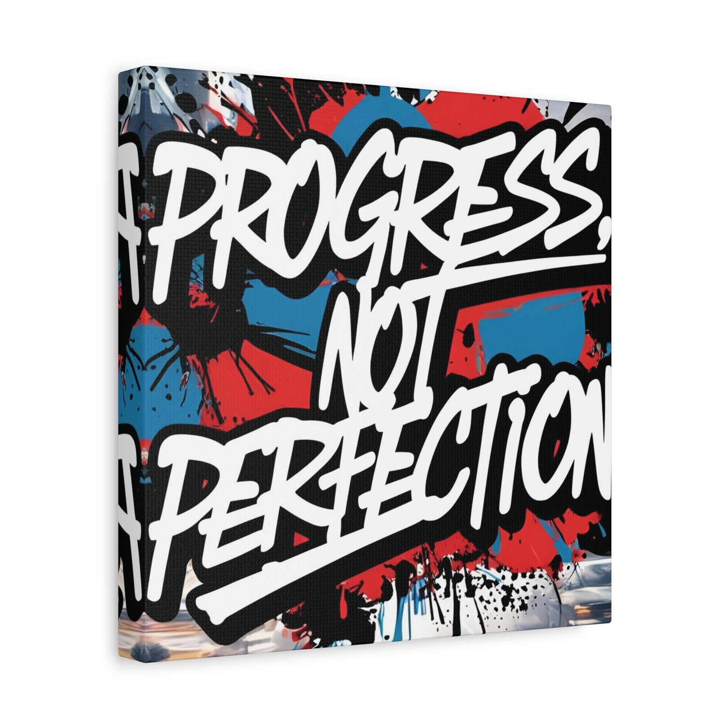 💥 Motivational 💥 Uplifting 💥 Canvas Art  💥 Progress Not Perfection Print  💥 Positive Vibe Décor  💥 Eco-Friendly  UL- Certified  Inks 💥 Gift  Giving 💥 Horizontal Is In A Different Listing 💥