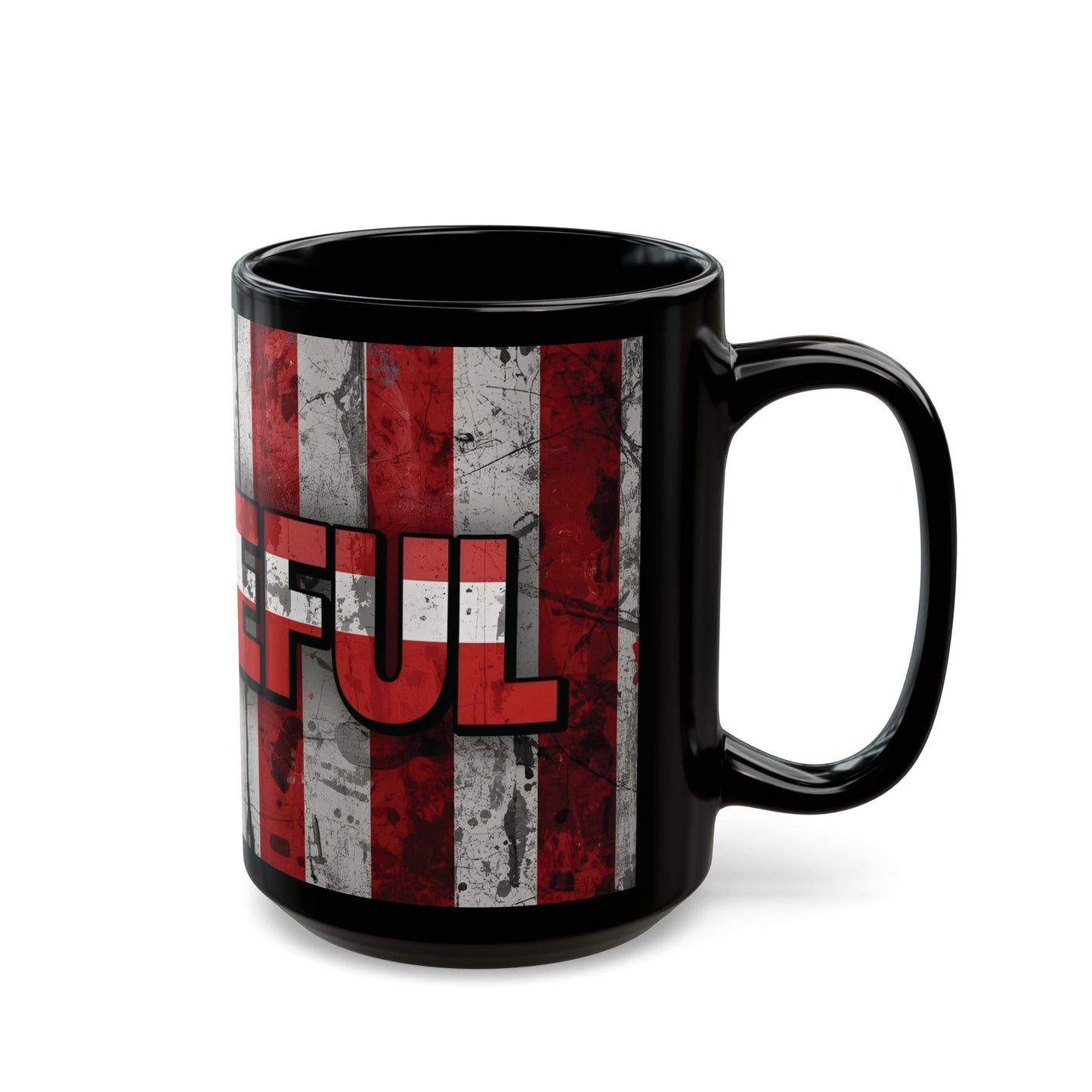 Patriotic Grateful Mug - 11oz & 15oz, Perfect Gift for Veterans, Independence Day Decor, Coffee Lovers, Home & Office