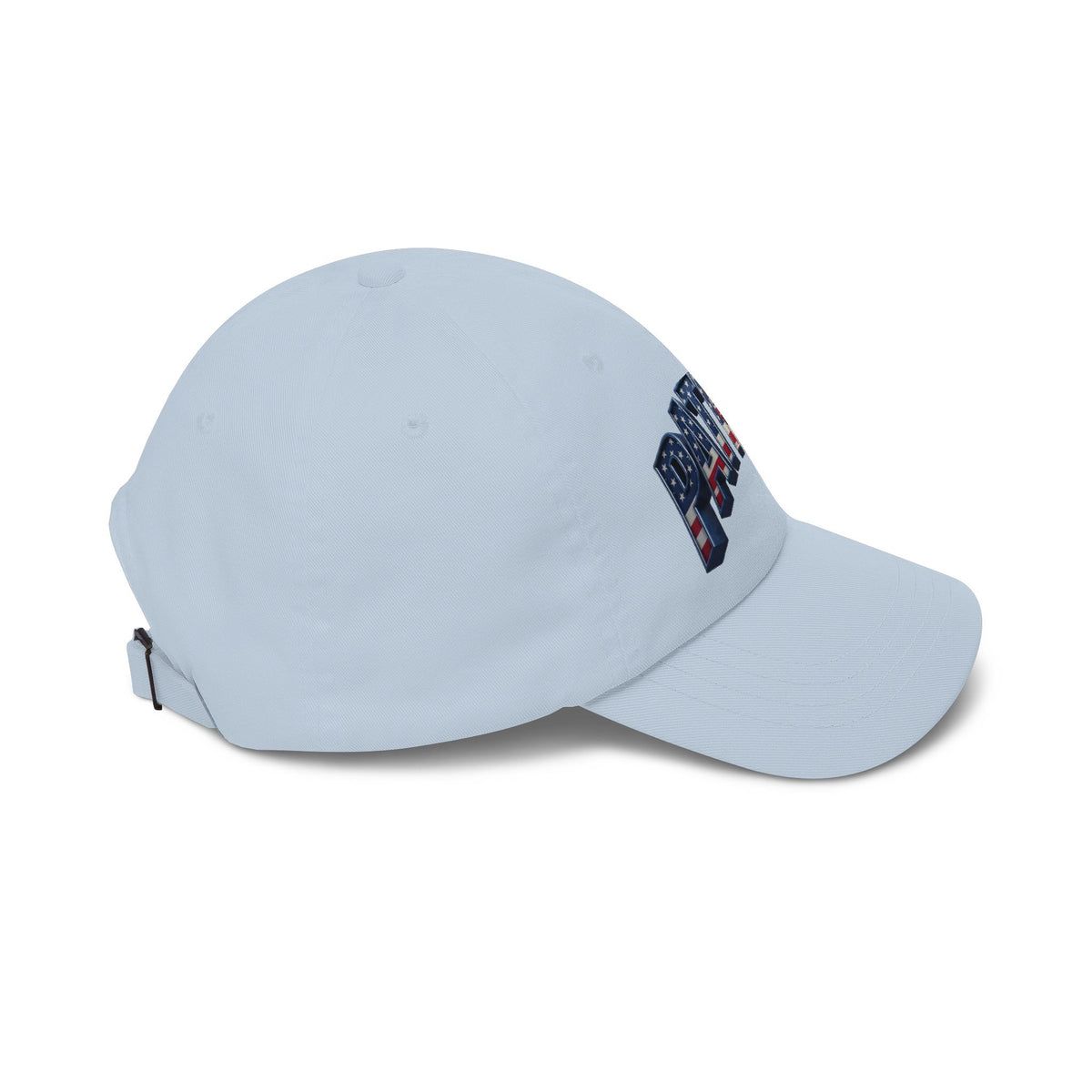Patriot Fit Life Dad Cap - 3D Arched American Flag 'PATRIOT' Graphic | Adjustable One Size