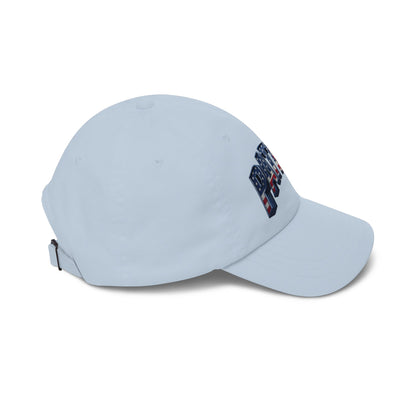 Patriot Fit Life Dad Cap - 3D Arched American Flag 'PATRIOT' Graphic | Adjustable One Size