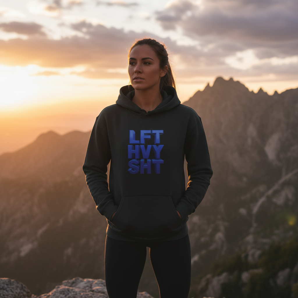 Lift Heavy Shit - LFT HVY SHT - Gym Hoodie - Bold Fitness Pullover - Unisex S-5XL